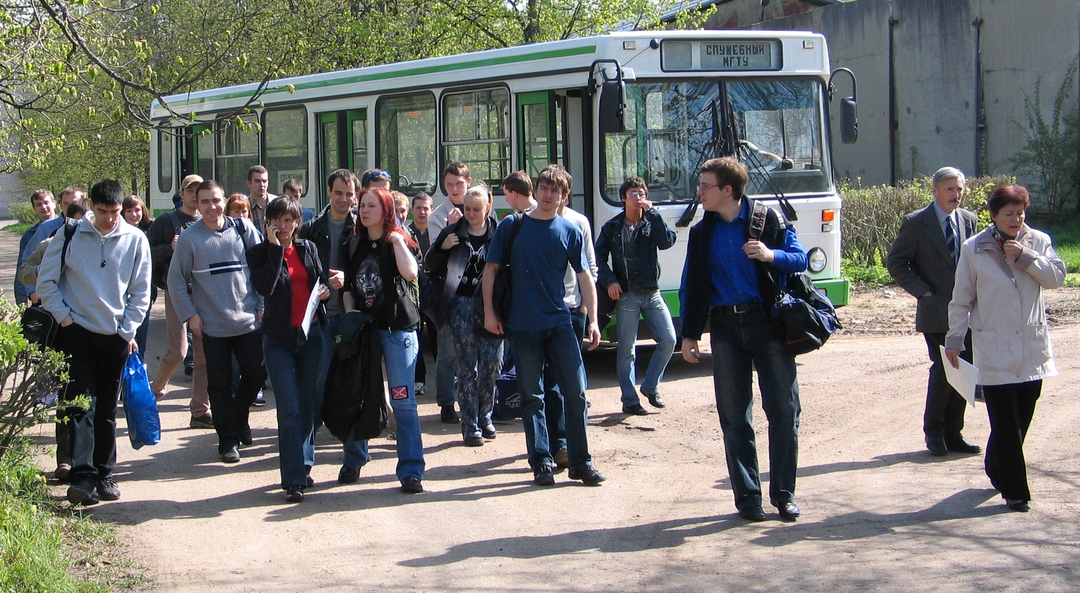 Приезд студентов МГТУ на занятия в Дмитровский филиал