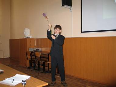 Самый юный исследователь секции «Космонавтика» Карасев Виктор и его принципиальная модель космической гостиницы